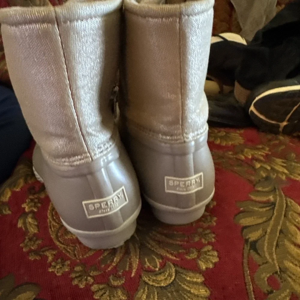 Women's Sperry Top Spider Saltwater Duck Boots Size 10